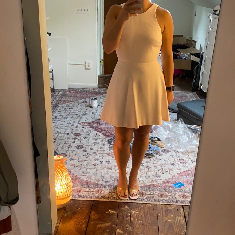 Blush pink Elizabeth and James dress